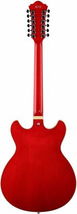 Ibanez AS7312TCD AS Artcore - Guitare électrique semi-creuse 12 cordes avec chevalet ART 12 - Rouge cerise transparent