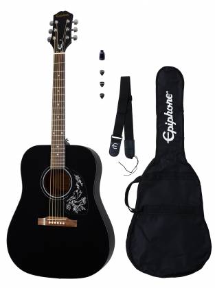 Epiphone EASTAR Starling Acoustic Guitar Starter Pack (Ebony)