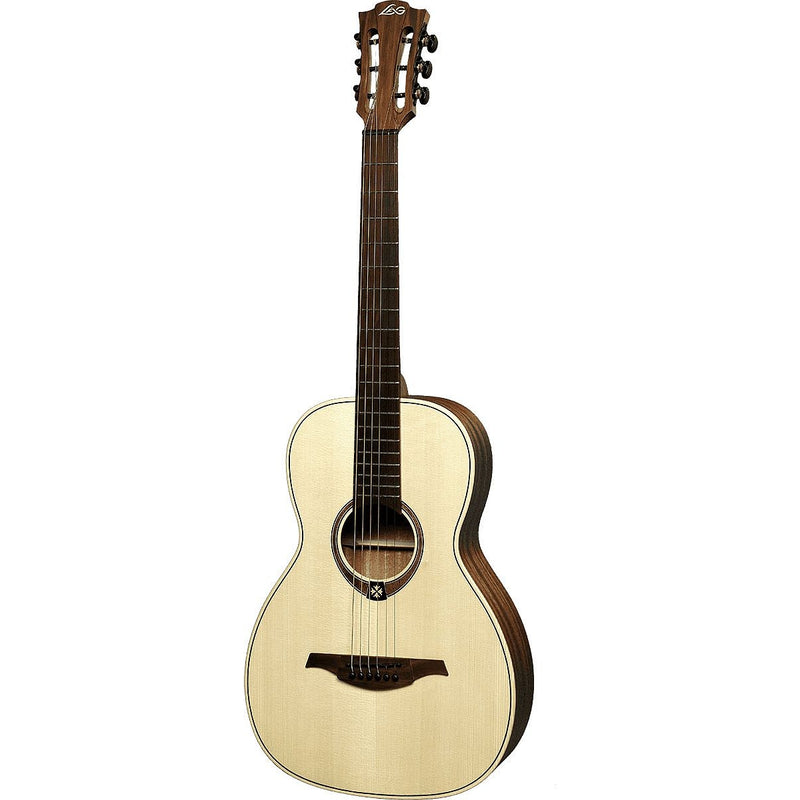 Lag Guitars T177PE Tramontane 177 Parlor Acoustic Electric Guitar - Natural