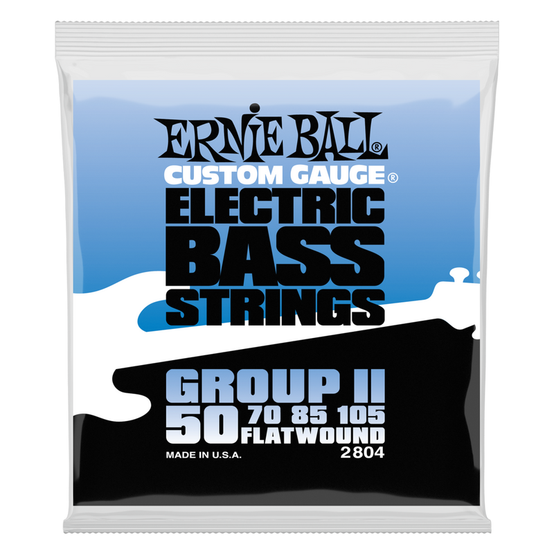 Ernie Ball 2804EB Cordes de basse à bobinage plat Groupe II - .050-.105