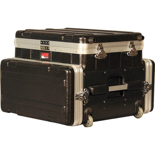 Gator GRC-STUDIO4GO-W ATA Style Case w/ Wheels for 4U Rack Mount Recording Device & Laptop