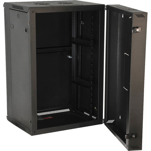 Gator GRW2009508 Rackworks Hinged Wall Mounted Rack w/ Steel Door - 9U, 21" Deep