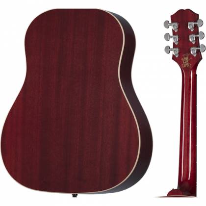 Epiphone EISLASH45 Slash Signature J-45 Acoustic Electric Guitar With Case (Vermillion Burst)