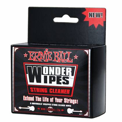 Ernie Ball 4277EB Wonder Wipes String Cleaner - 6 Pack