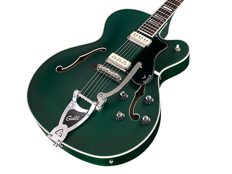Guild X-175 Manhattan Special Hollow Body Electric Guitar (Fjord Green)