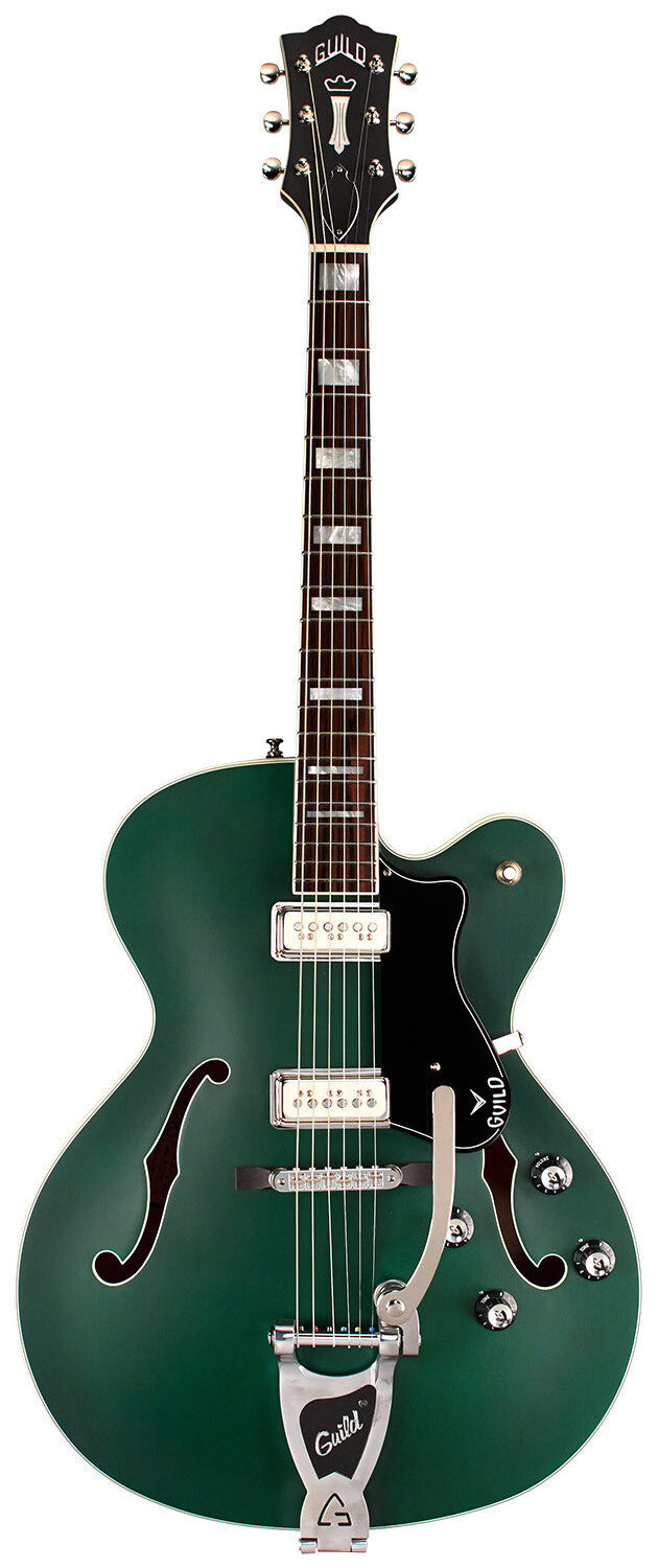 Guild X-175 Manhattan Special Hollow Body Electric Guitar (Fjord Green)