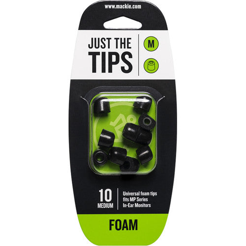 Mackie Foam Tips Kit for MP Series In-Ear Headphones (10 Tips, Medium)