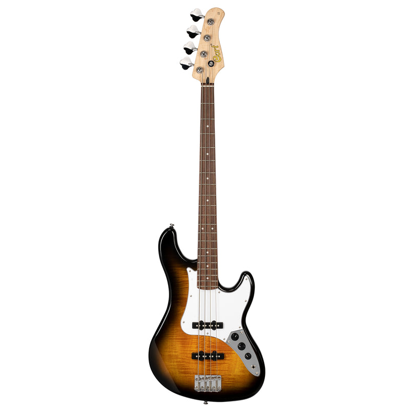 Cort GB24JJ-2T Bass - Basse électrique avec micros style J - 2 tons Burst