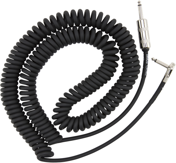Fender JIMI HENDRIX VOODOO CHILD Coiled Instrument Cable (Black) - 30'