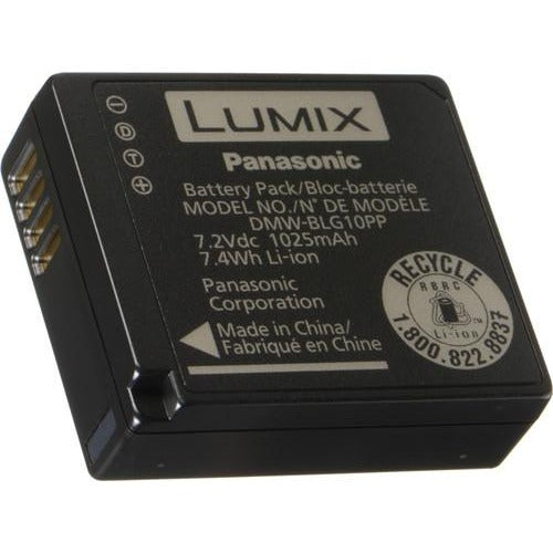 Batterie Li-ion Panasonic DMW-BLG10 pour certains appareils photo Lumix (7,2 V, 1025 mAh)