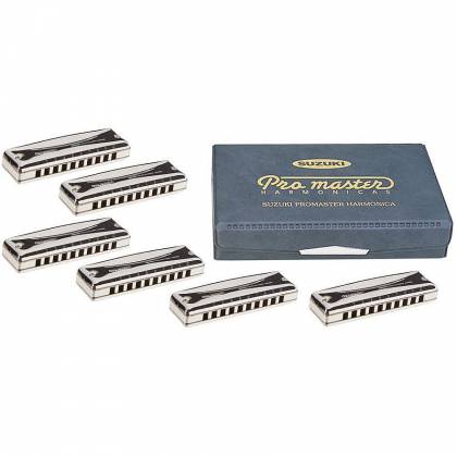 Suzuki SU-MR350S ProMaster Coffret d'harmonica 6 pièces