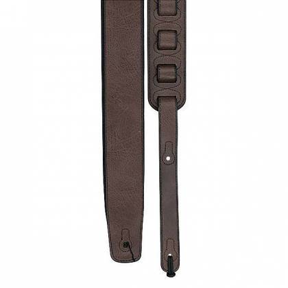 Profile PGS725-1 2.6" Adjustable Leather Guitar Strap with Foam Padding (Brown)