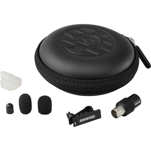 Shure DL4 DuraPlex Microphone cravate miniature omnidirectionnel pour émetteurs de poche (noir, TA4F)