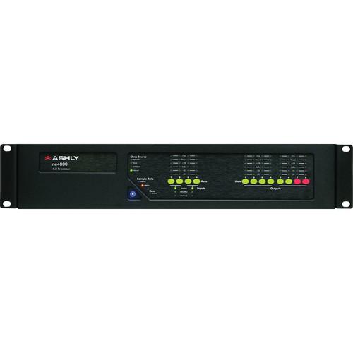 Ashly Ne4800Ms Network Enabled Digital Signal Processor With Mic Input And Aes Output Options - Red One Music