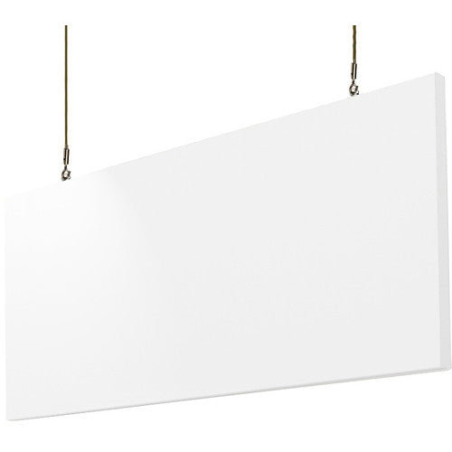 Primacoustic SATURNA Hanging Baffle w/ Corkscrew Anchors, 24" x 48" x 1.5" - White, 2 Pack