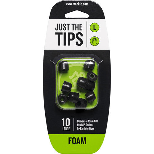 Mackie Foam Tips Kit for MP Series In-Ear Headphones (10 Tips, Large)