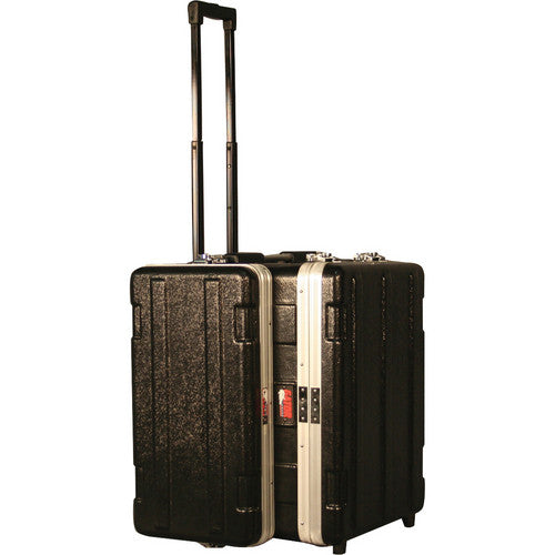 Gator GRC-STUDIO4GO-W ATA Style Case w/ Wheels for 4U Rack Mount Recording Device & Laptop