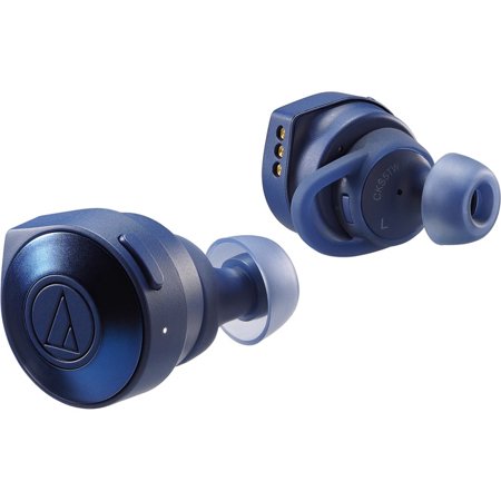 Audio-Technica ATH-CKS5TWBL Écouteurs intra-auriculaires sans fil Solid Bass - Bleu