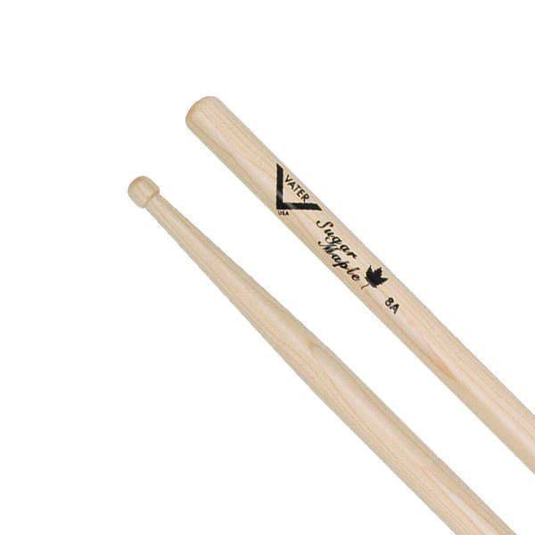 Vater VSM8AW Sugar Maple 8A Wood Tip Drumsticks