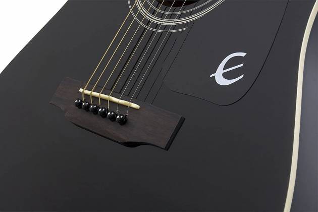 Epiphone DR100 Dreadnaught Songmaker Acoustic Guitar (Ebony)