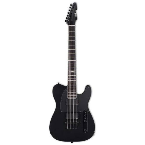 ESP E-II T-B7 7-String Electric Guitar (Black Satin)