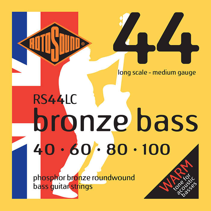 Rotosound RS44LC Phosphor Bronze Acoustic Bass Strings 40-100