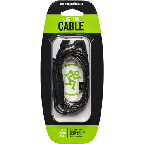 Câble Mackie MMCX vers TRS 3,5 mm pour écouteurs intra-auriculaires série MP (59,1")