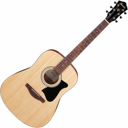 Ibanez V44Miniopn 6-String RH RH à courte échelle Mini Guitare acoustique Dreadnought - Open Pore Natural W / Gig Sac