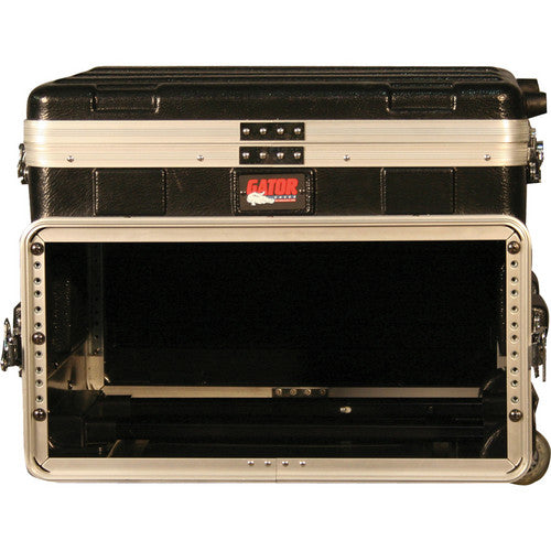 Gator GRC-STUDIO4GO-W ATA Style Case w/ Wheels for 4U Rack Mount Recording Device & Laptop