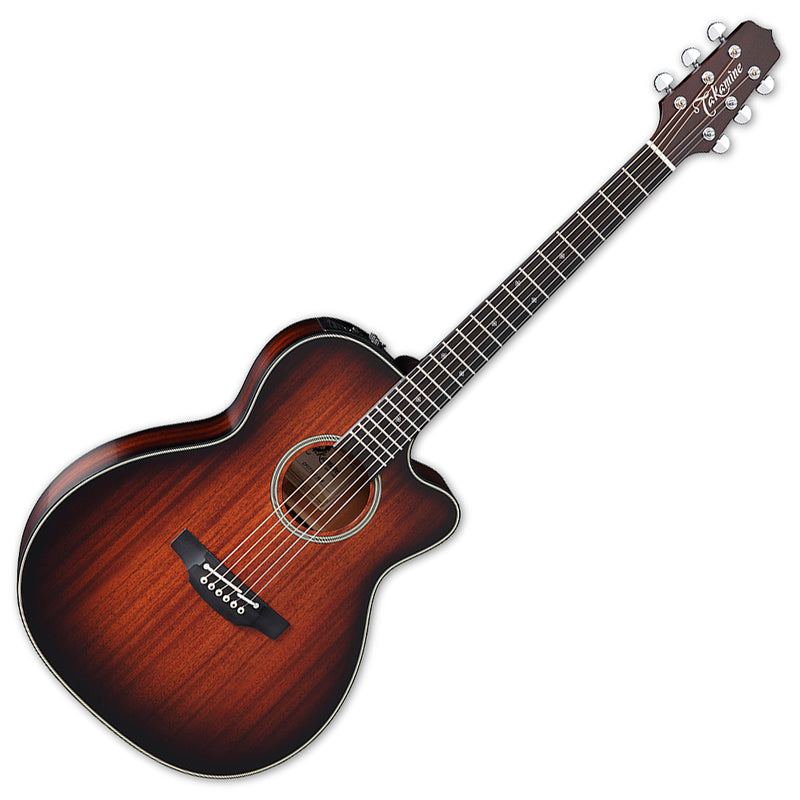 Takamine CP771MC-SB OM CA Thermal Top Series - Guitare électro-acoustique à pan coupé OM Body - Acajou