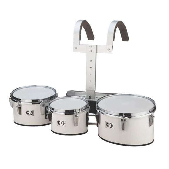 CB Percussion 3712 Tournament Series 8"/10"/12" Marching Tri Toms with Carrier