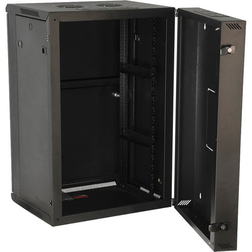 Gator GRW2018508 Rackworks Hinged Wall Mounted Rack w/ Steel Door - 18U, 21" Deep