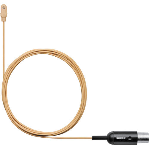 Shure DL4 DuraPlex Omnidirectional Miniature Lavalier Microphone for Bodypack Transmitters (Tan, TA4F)