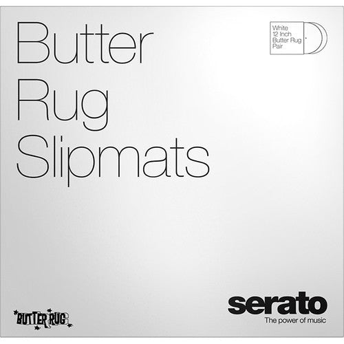Serato Butter Rug Slipmat (12", Single, Black on White)
