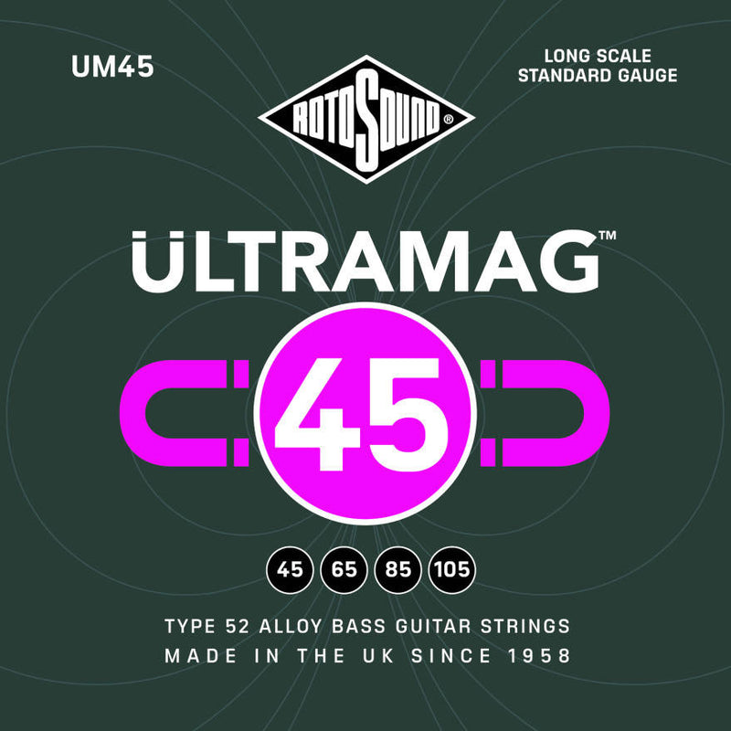 Rotosound UM45 Ultramag Type-52 Alloy Bass Strings (45-105)