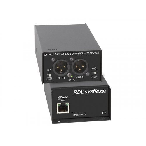 RDL SF-NL2 Dante to Audio Interface