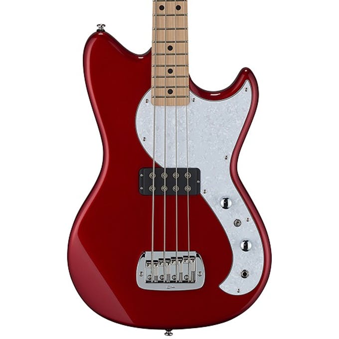 G&L Tribute Series FALLOUT Short Scale 30" Electric Bass  - Candy Apple Red