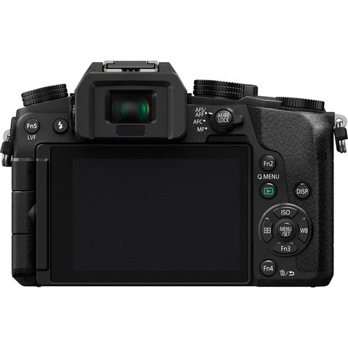 Appareil photo numérique Micro Four Thirds sans miroir Panasonic Lumix DMC-G7 avec objectifs 14-42 mm et 45-150 mm - Noir