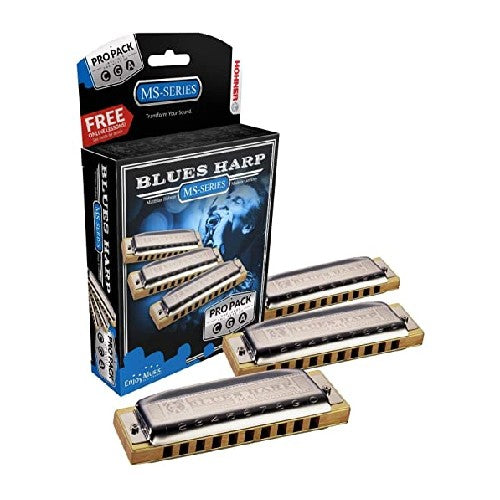 Hohner 3P532BX Blues Harp Pro Harmonica diatonique - Paquet de 3