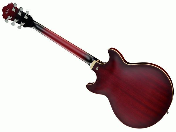 Ibanez AM53-SRF Artcore Series - Guitare électrique à corps creux double pan coupé - Rouge Sunburst