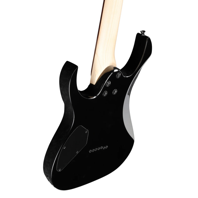 Ibanez GRG7221QATKS - Guitare électrique avec accastillage noir - Érable noir matelassé 