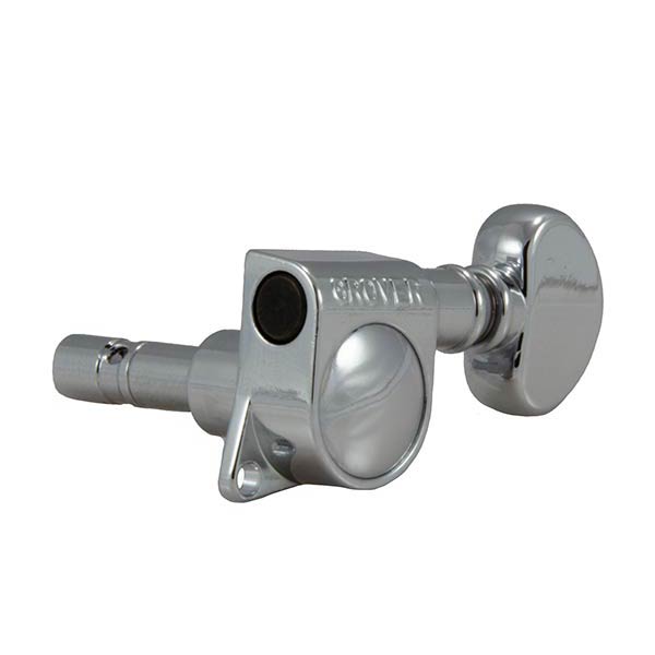 Grover GR406C6 Mini Locking 18:1 6-In-Line Rotomatics Chrome Machine Heads