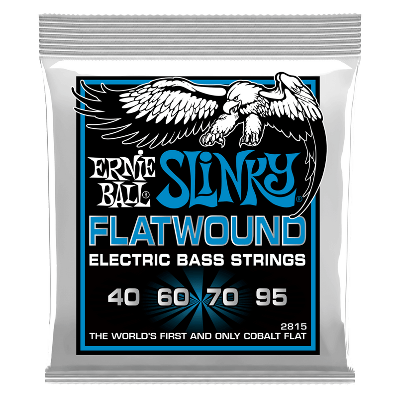 Ernie Ball 2815EB Extra Slinky Flatwound Bass Strings 40-95