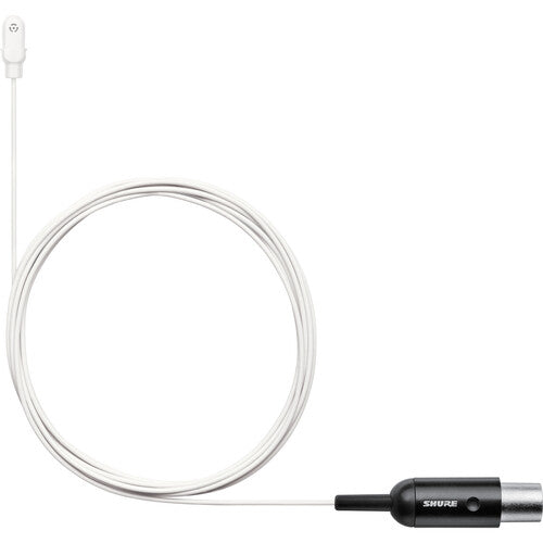 Shure DL4 DuraPlex Omnidirectional Miniature Lavalier Microphone for Bodypack Transmitters (White, TA4F)