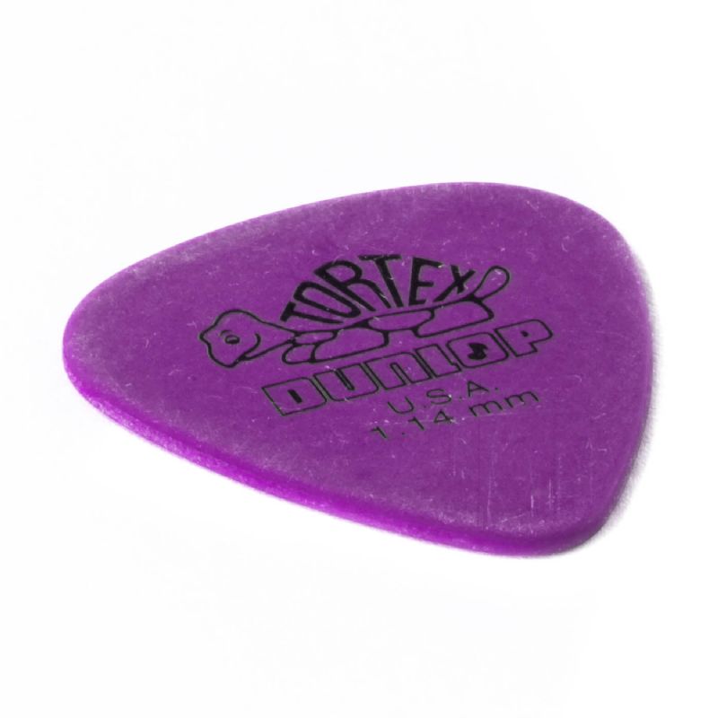Dunlop 418P-1.14 1.14mm Tortex® Standard Guitar Pick 12 Pack - Purple