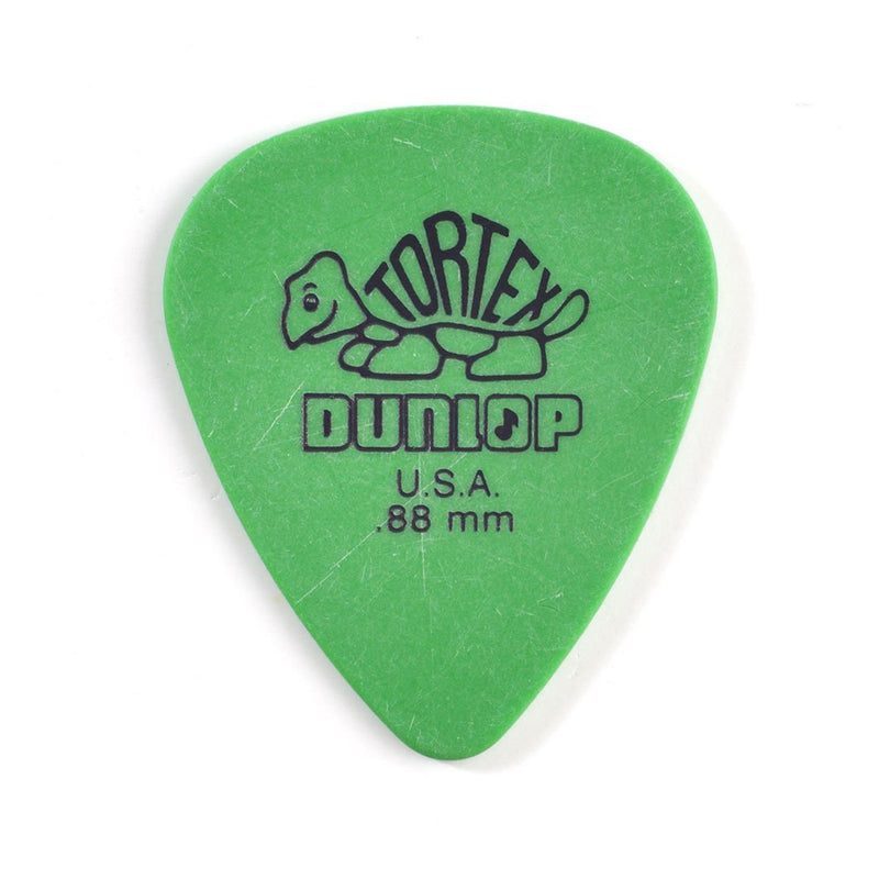Dunlop 418P-88 0.88mm Tortex® Standard Guitar Pick 12 Pack - Green