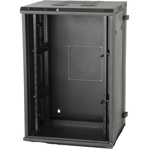 Gator GRW2009509 Rackworks Hinged Wall Mounted Rack w/ Glass Door - 9U, 21" Deep