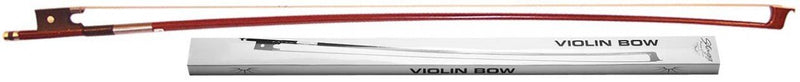 Stagg BOVN 4/4-Size Scale Wooden Violin Bow with Horsehair Brown - Red One Music
