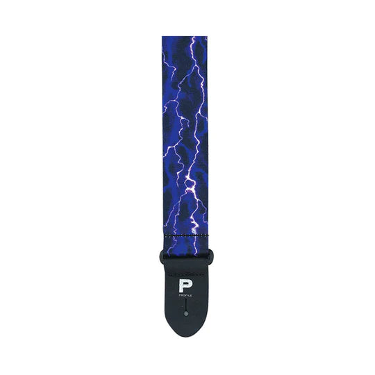 Profile PGS400-PL - Sangle de guitare en polyester Lightning violet 2''