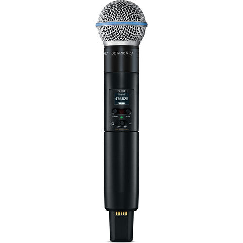 Shure SLXD24/B58 Système de microphone portable numérique sans fil avec capsule Beta 58A (J52 : 558 à 602 + 614 à 616 MHz)